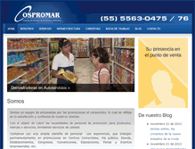 Tablet Screenshot of cospromar.com